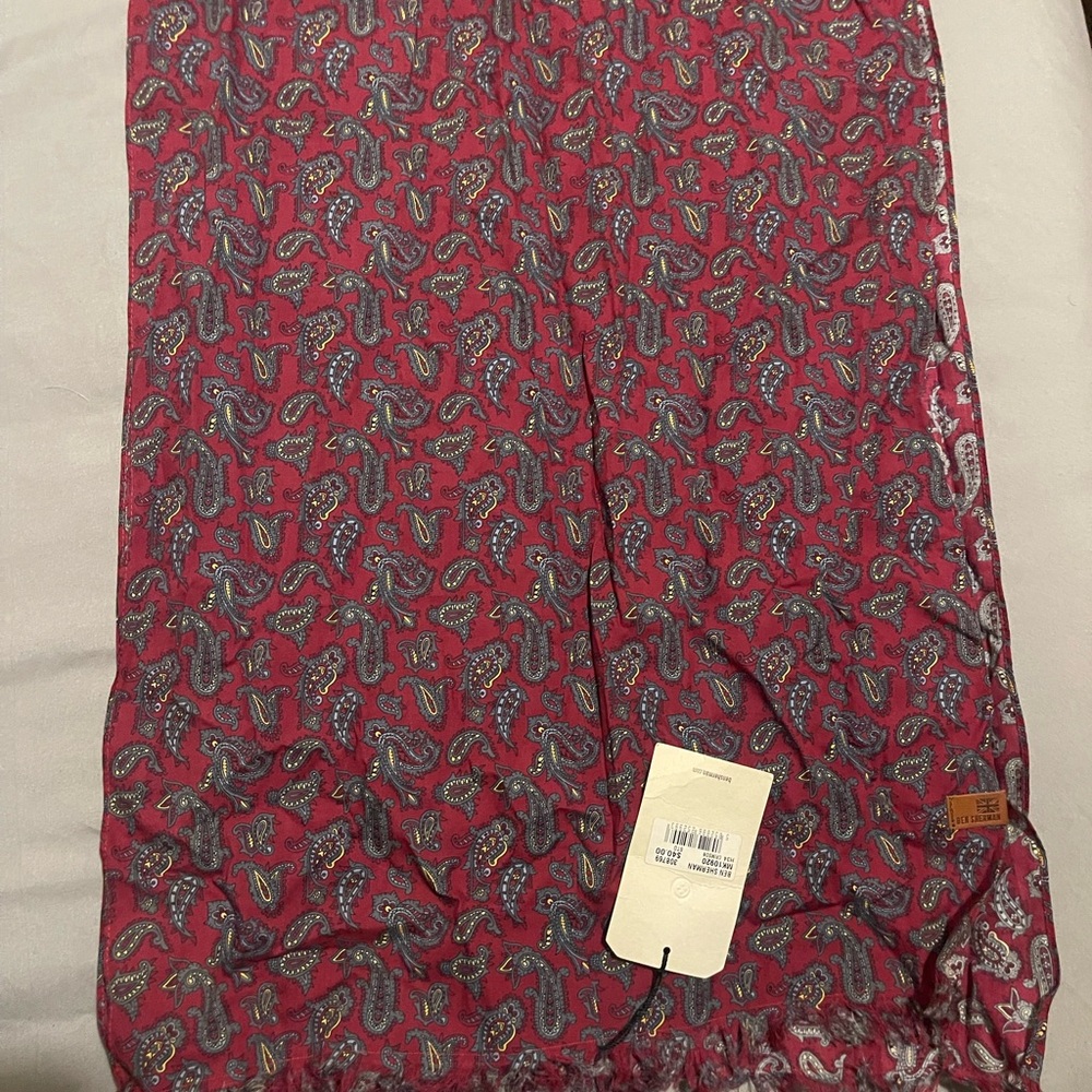 Ben Sherman Red Paisley Scarf